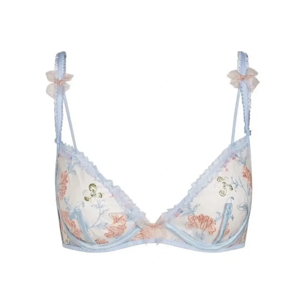 For Love & Lemons x Victorias Secret Bra Lace Small Sexy Sheer Floral Lingerie